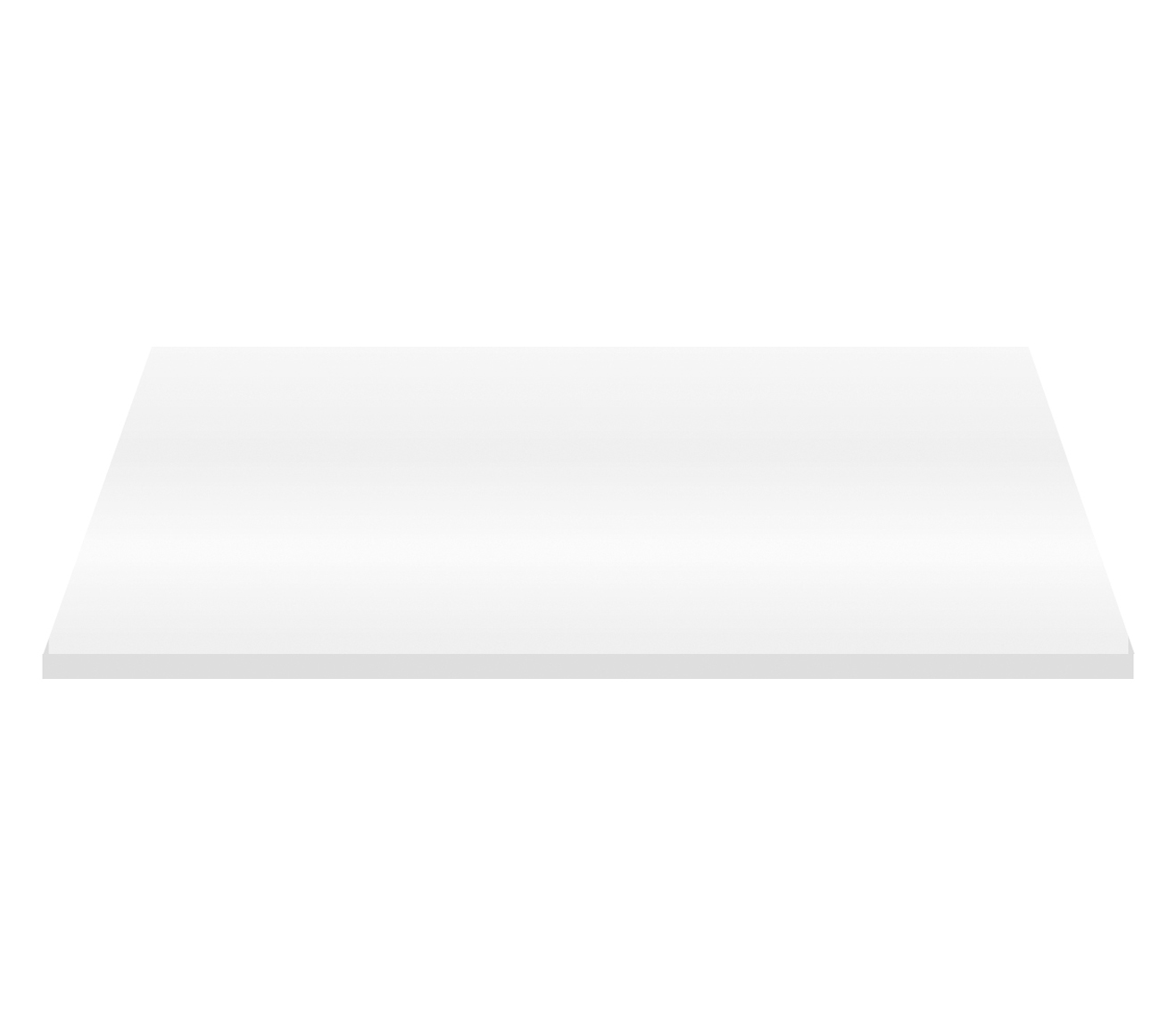 Aloni Wastafelwerkblad Mdf (96,4x45,5x2,6 Cm) - Glanzend Wit