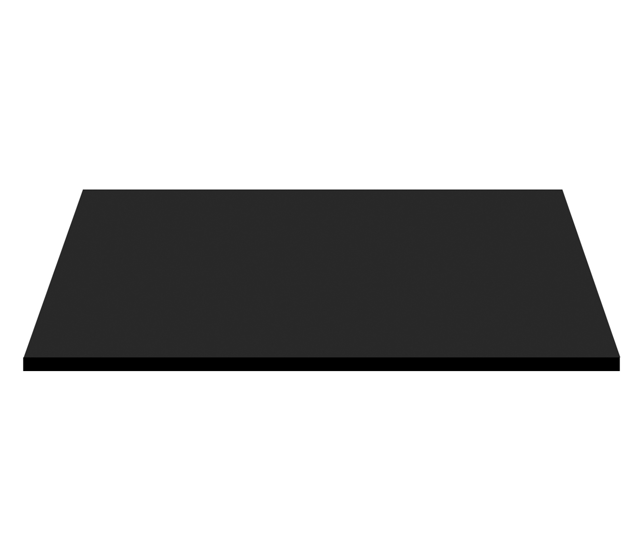 Aloni Wastafelwerkblad Mdf (96,4x45,5x2,6 Cm) - Mat Zwart