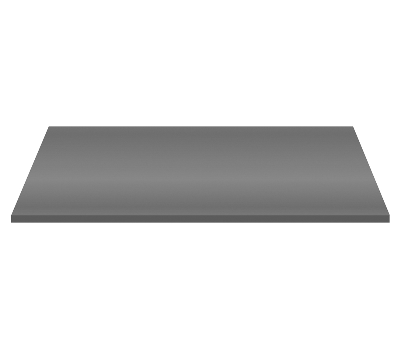 TW160.03A-2.jpg Aloni Tablette En Mdf (152.4x45.5x2.6 Cm) - Gris Brillant – Image 1