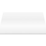 Aloni Wastafeltablet Mdf (56.4x45.5x2.6 Cm) - Glanzend Wit