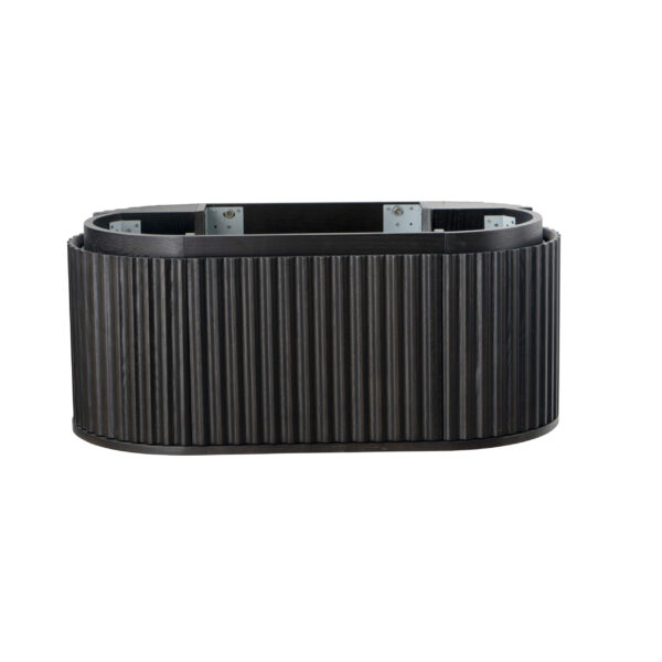 Begonia Meuble Sous-Vasque - 1 Tiroir - Sans Poignée - Soft Close – 99x42x52,5 Cm - Chêne Noir