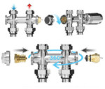 Vanne De Radiateur Erfu - Design - Thermostatique - Raccordement Mur Et Sol - 1/2mx16/2 M30 - Acier Inoxydable Chrome Brossé – Image 5