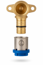 Erfu Multilayer Crimp Fitting Â Single Female Cylinder Head 20 Mm X 1/2" Â Press Fitting Dvgw Certified, Multi-Profiles U/H/Th - Image 3