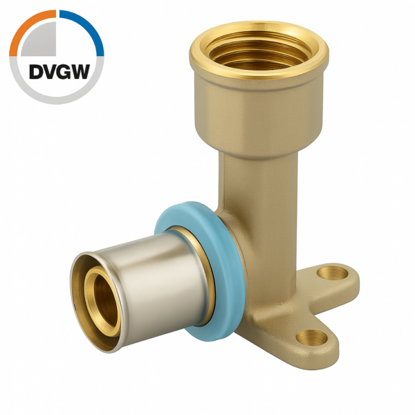 Raccord À Sertir Multicouche Erfu – Culasse Simple Femelle 16 Mm X 1/2" – Raccord À Presser Certifié Dvgw, Multi-Profils U/H/Th