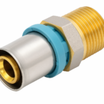 Erfu Rechte Meerlagen Perskoppeling Met Buitendraad 20 Mm X 1/2" Buitendraad - Dvgw-Gecertificeerd, Geschikt Voor U-, H- En Th-Profiel