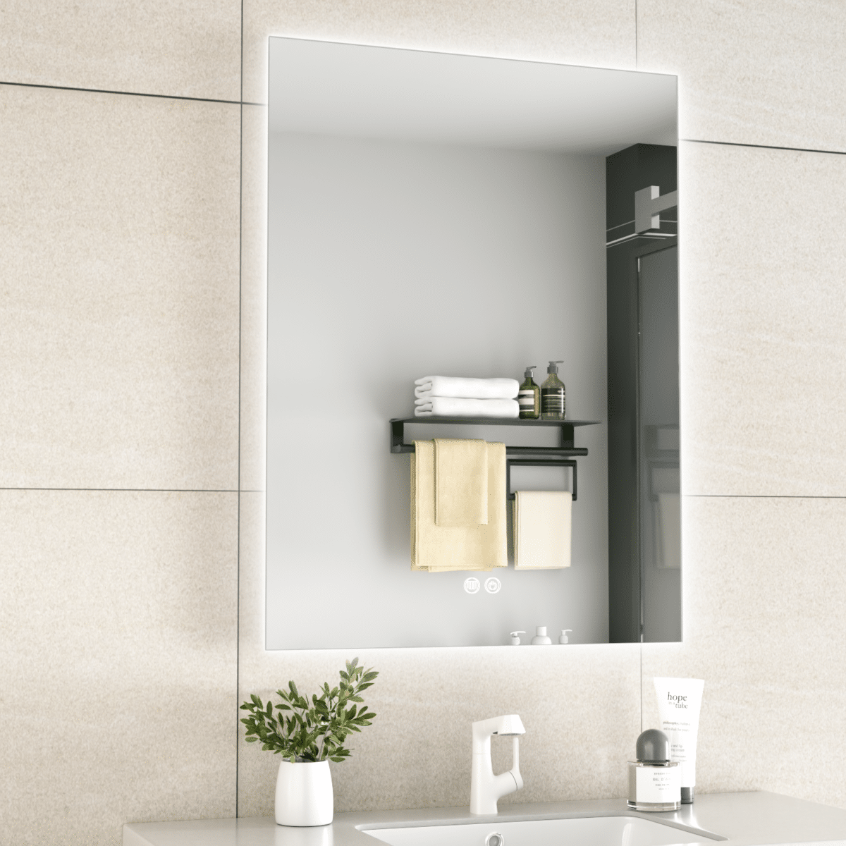 Erfu Mirror Led Anti Fog 60x80cm - Image 2