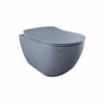 Creavit Free Wall-Hung Toilet – Rimless – Without Seat – Matt Basalt