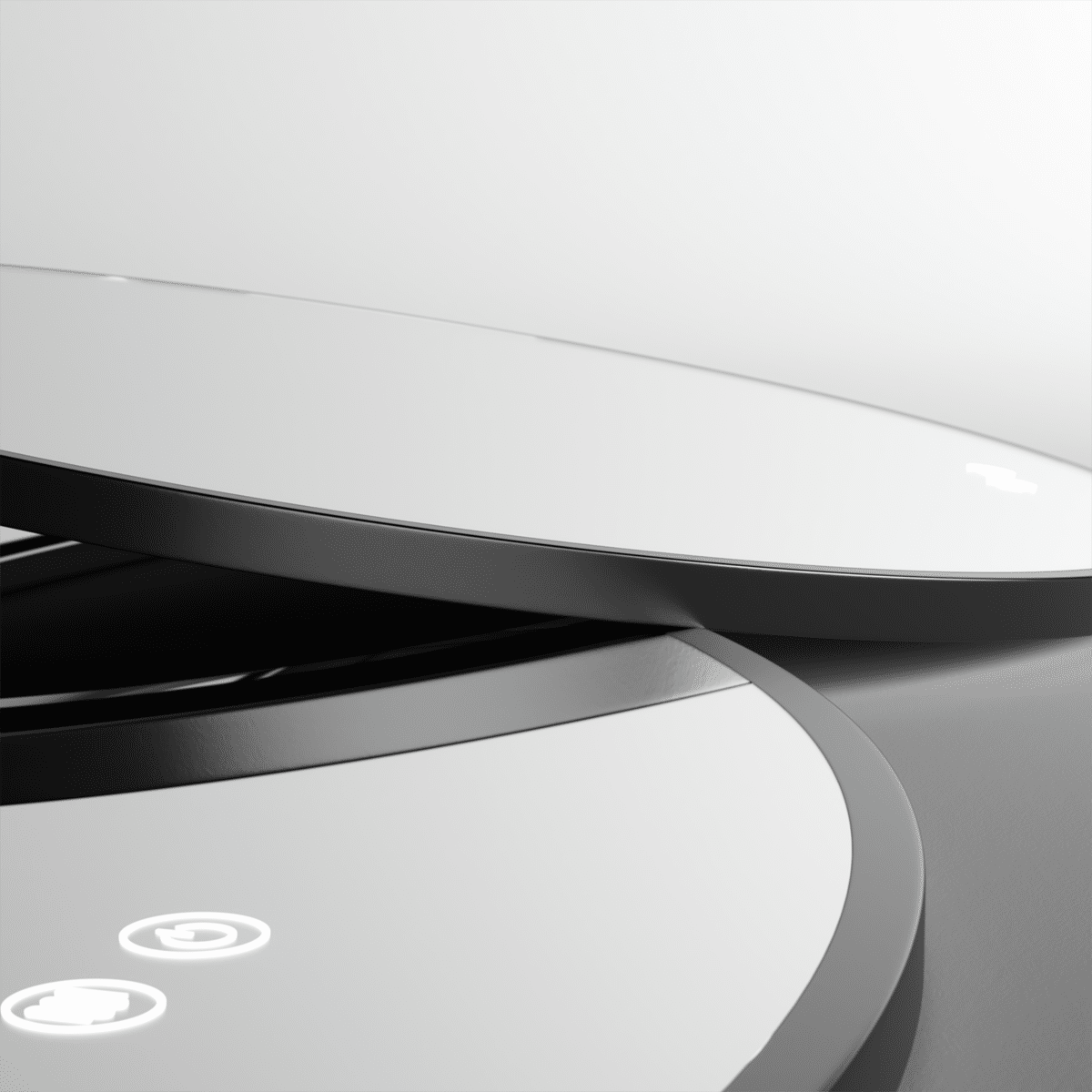 Erfu Mirror Led Anti Fog Φ80cm Black Frame - Image 4