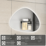 Erfu Miroir Led Anti Brouillard 80x60cm – Image 5