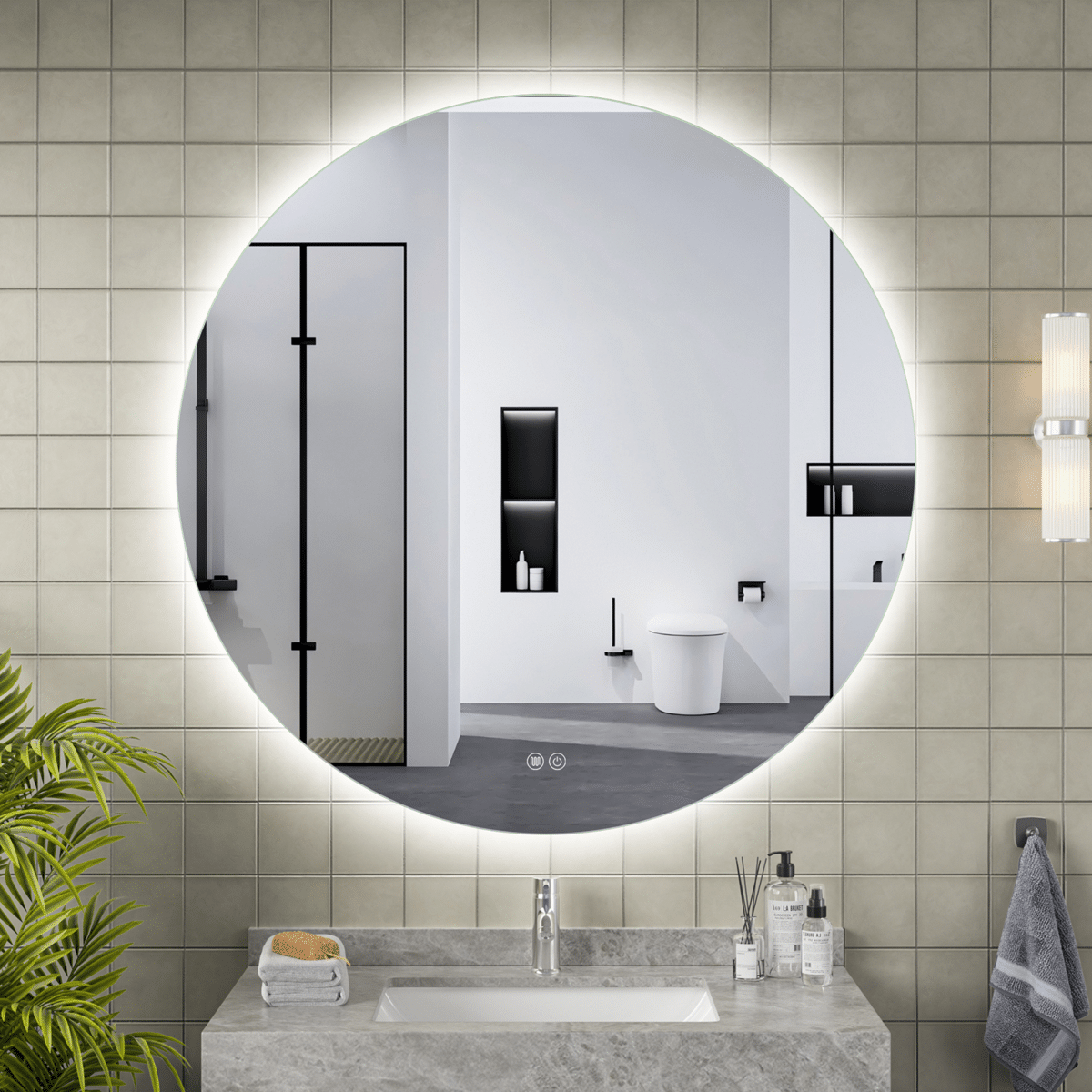 Erfu Miroir Led Anti Brouillardφ 100cm – Image 8