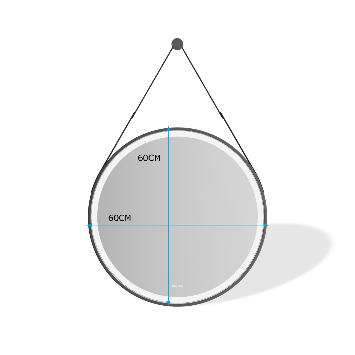Erfu Mirror Led Anti Fog Ï60cm - Afbeelding 7
