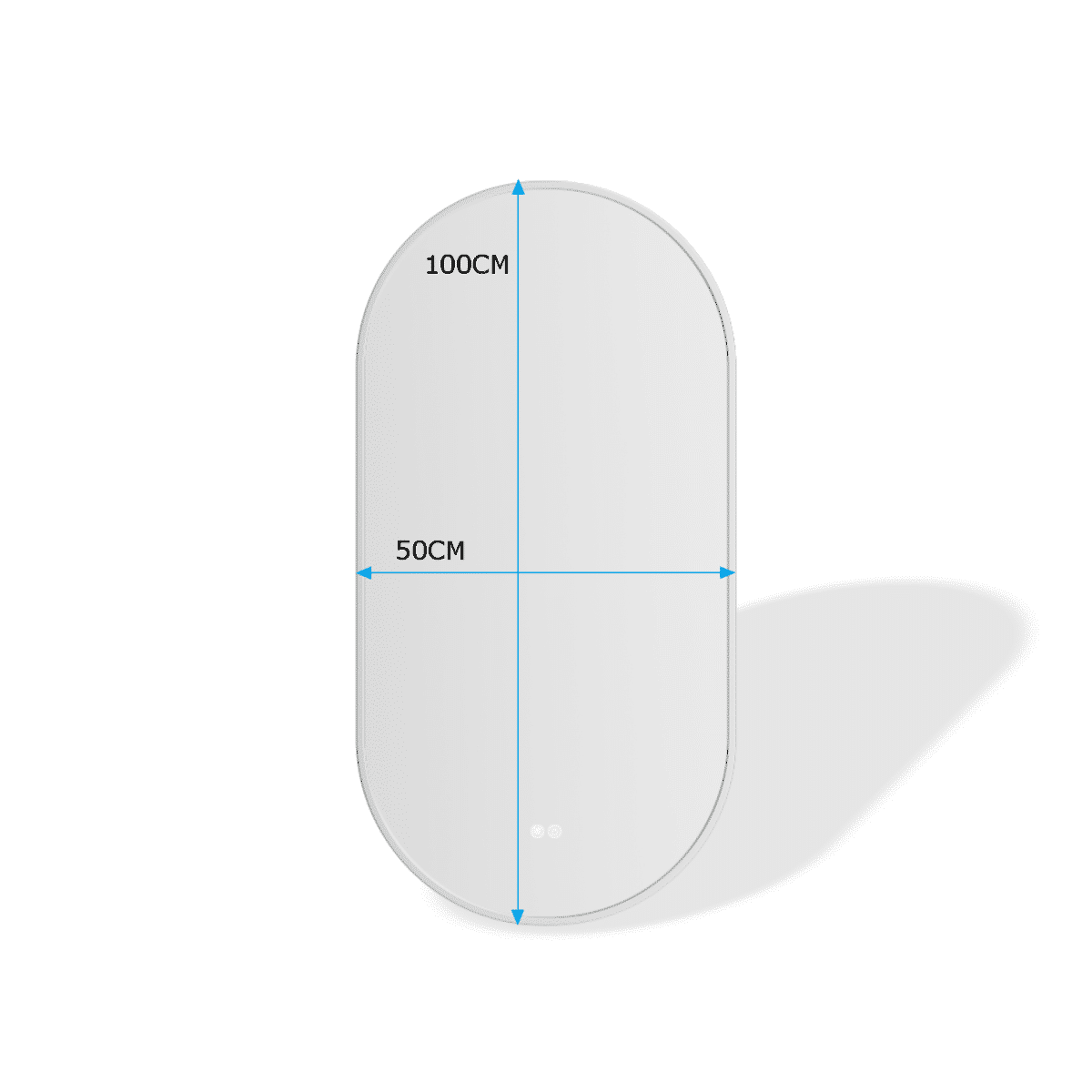 Erfu Mirror Led Anti Fog W50xh100cm Copper - Image 3