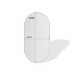 Erfu Mirror Led Anti Fog W50xh100cm Stainless Steel - Image 5