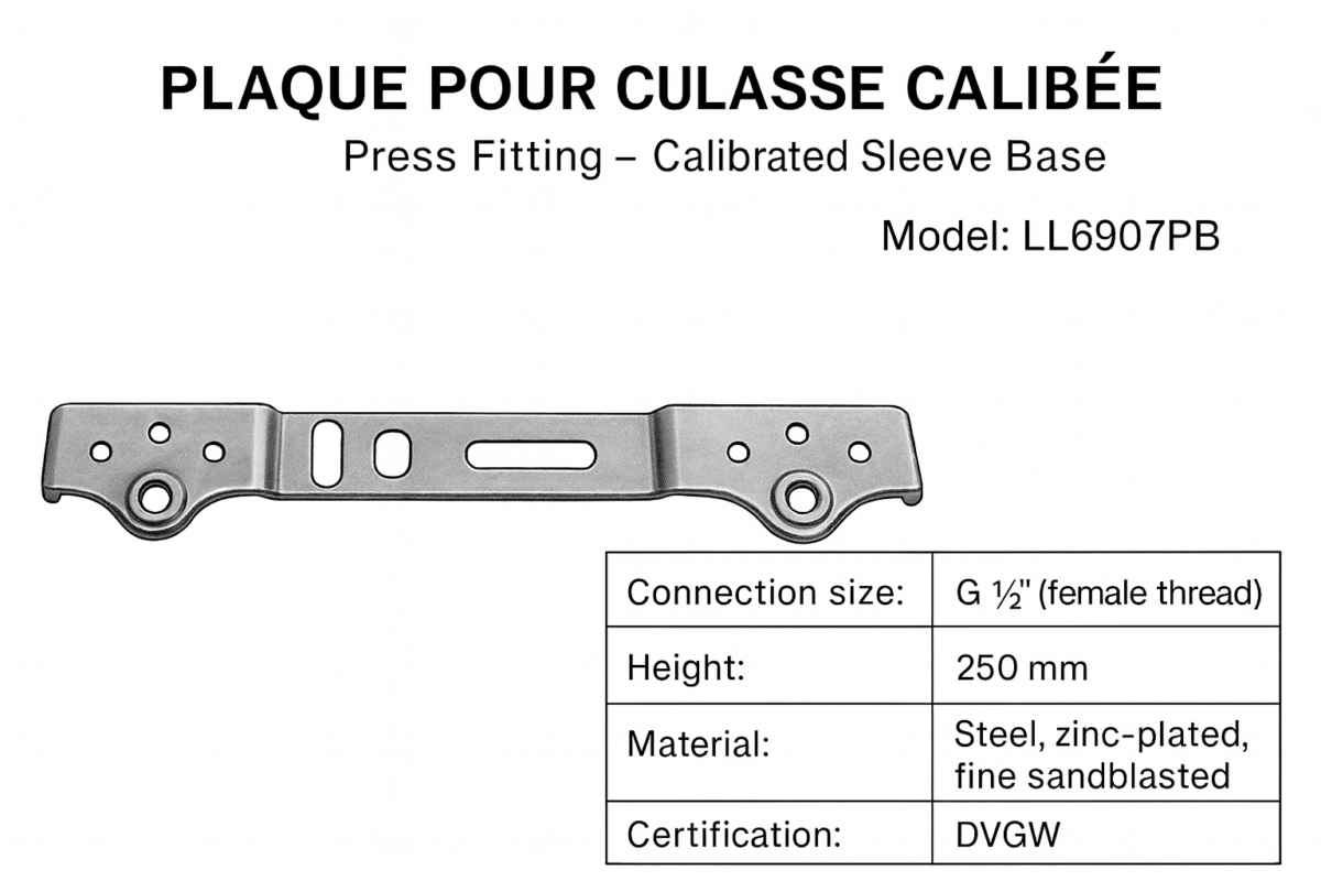 Erfu Multilayer Crimp Fitting Â Calibrated Cylinder Head Plate Â Press Fitting Dvgw Certified, Multi-Profiles U/H/Th - Image 2