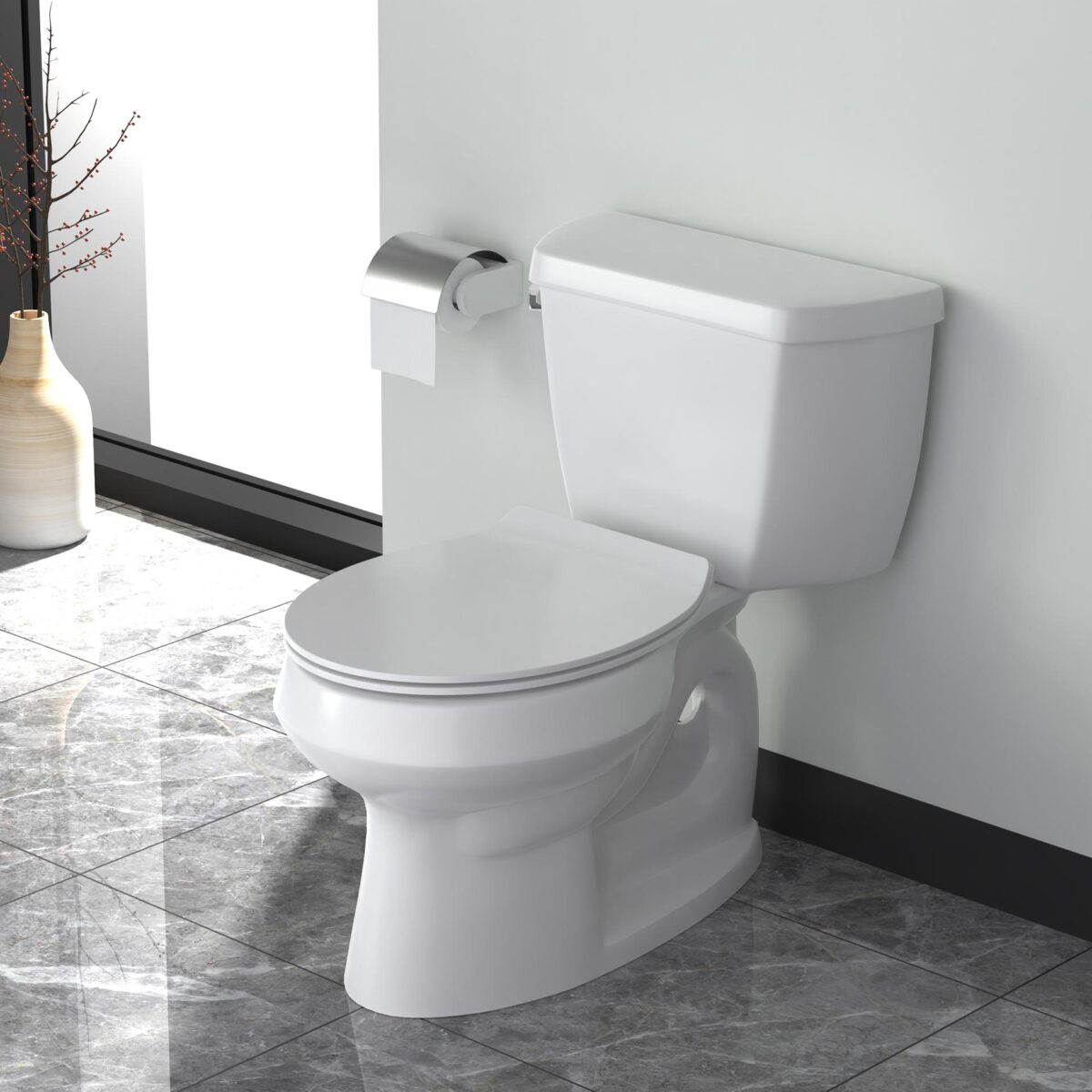 Aloni Premium Wc-Zitting - Slim Design  - Soft Close - Quick Release - Topfix - Duroplast - Rvs Scharnieren - Glanzend Wit - Afbeelding 4