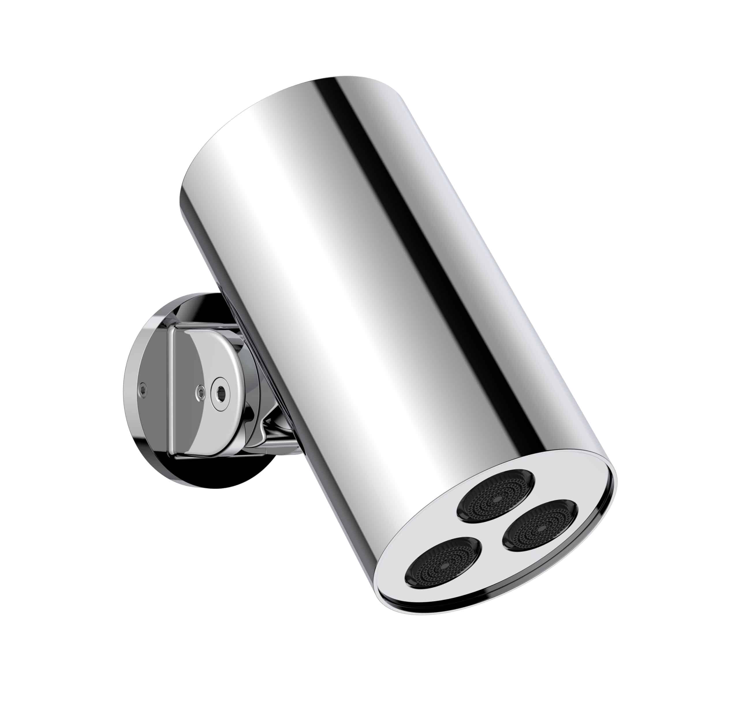 prm0439-c-9.jpg UNIFORMA DOUCHE DE TÊTE CYLINDRE – 1 JET – MONTAGE MURALE – 8X15 CM – CHROME - Image 1