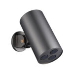 Uniforma Overhead Shower Cylinder – 1 Spray Setting – Wall Mount – 8x15 Cm – Gunmetal