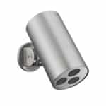 UNIFORMA DOUCHE DE TÊTE CYLINDRE – 1 JET – MONTAGE MURALE – 8X15 CM –  ACIER INOX BROSSÉ