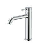 Stria Mitigeur Lavabo – Démarrage À Froid – Poignée Avec Structure Striée Raffinée – Sans Bonde – Chrome