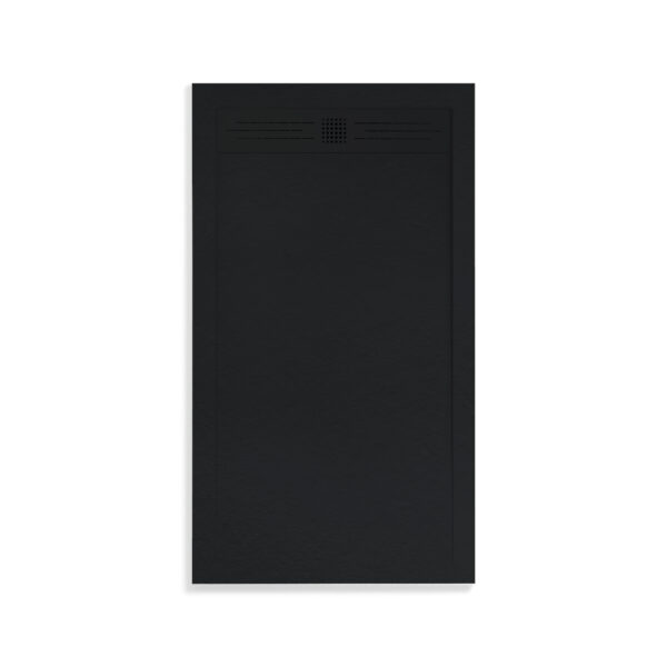 Aloni Elite Receveur De Douche - Composite - 120x80x3cm - Noir Mat