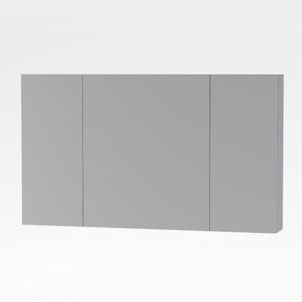 Aloni Sally Armoire Miroir, 3 Portes (120x70cm) - Couleur Aluminium