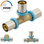 Erfu Reduced Tee To Crimp Multilayer 20 Mm X 20 Mm X 16 Mm Â Dvgw-Gecertificeerd, Multi-Profiles U/H/Th - Afbeelding 2