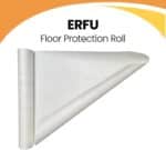 Vloerbeschermingsbedekking 50 m² – Verfbeschermingsfilmrol – Dubbelzijdige waterdichte vloerbedekking – Ultra-resistente renovatiebeschermingsplaat 220 g/m² - Afbeelding 2